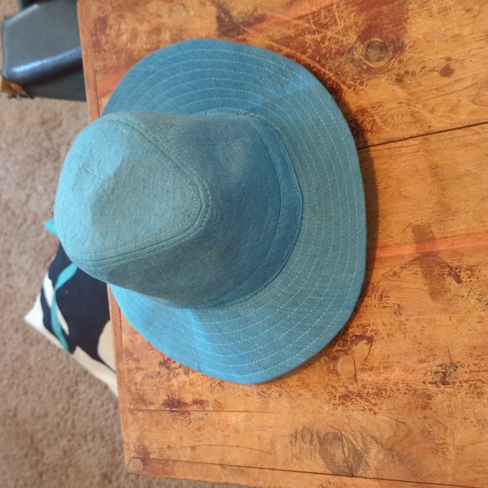 Blue hat